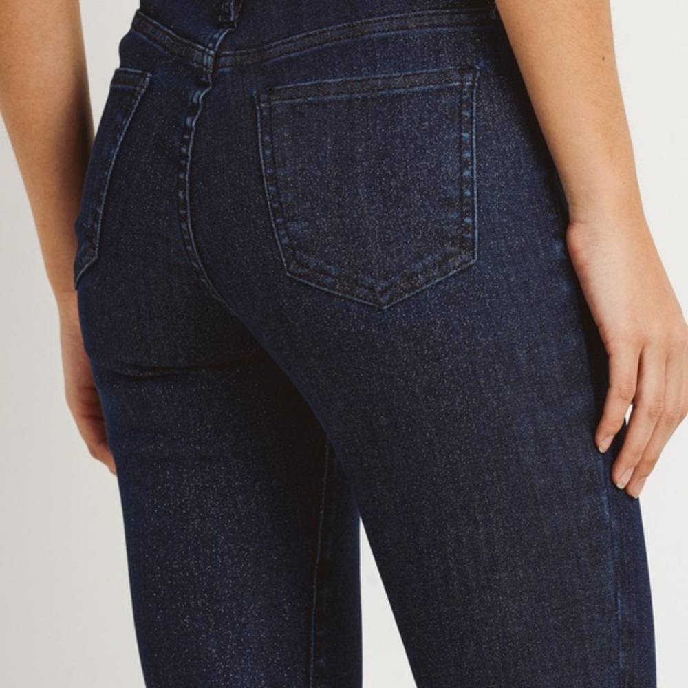 Just Black Denim Dark Denim Glitter Skinny